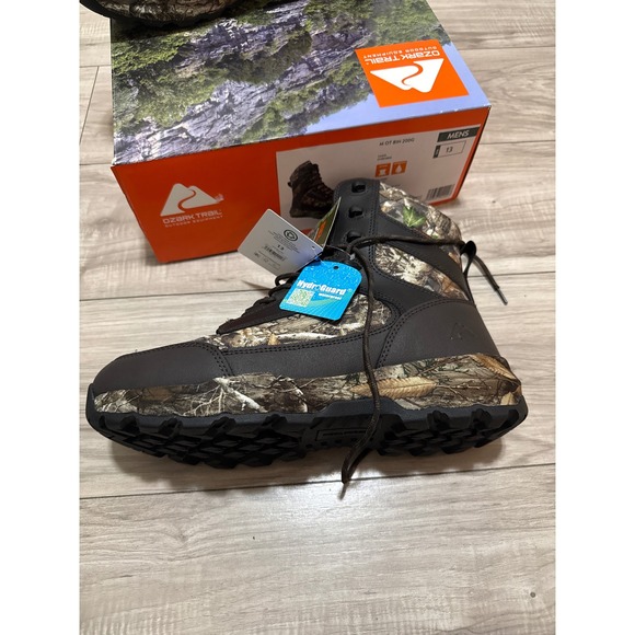 Ozark Trail Mens Hunting Boots Camo Waterproof Insulated/leather M OT 8IN size13 main image 7